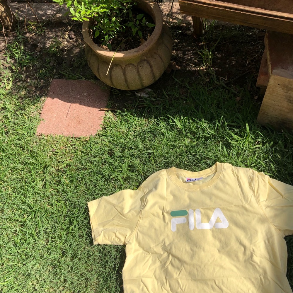 yellow fila shirt